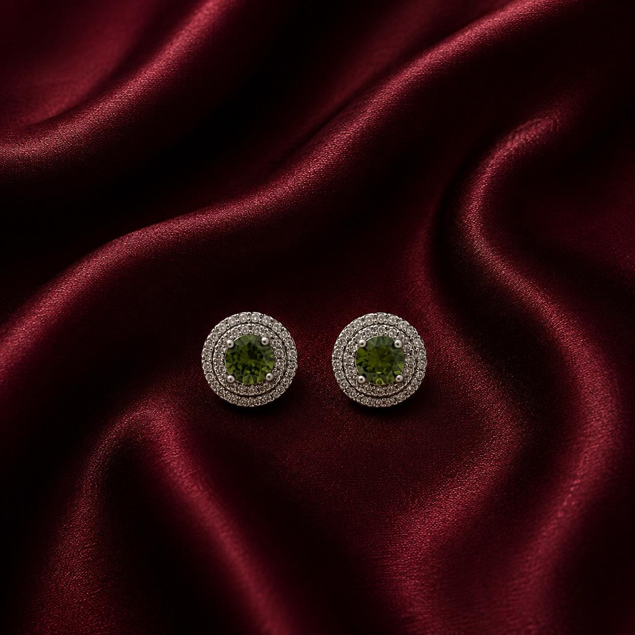 Cushion Halo Studs