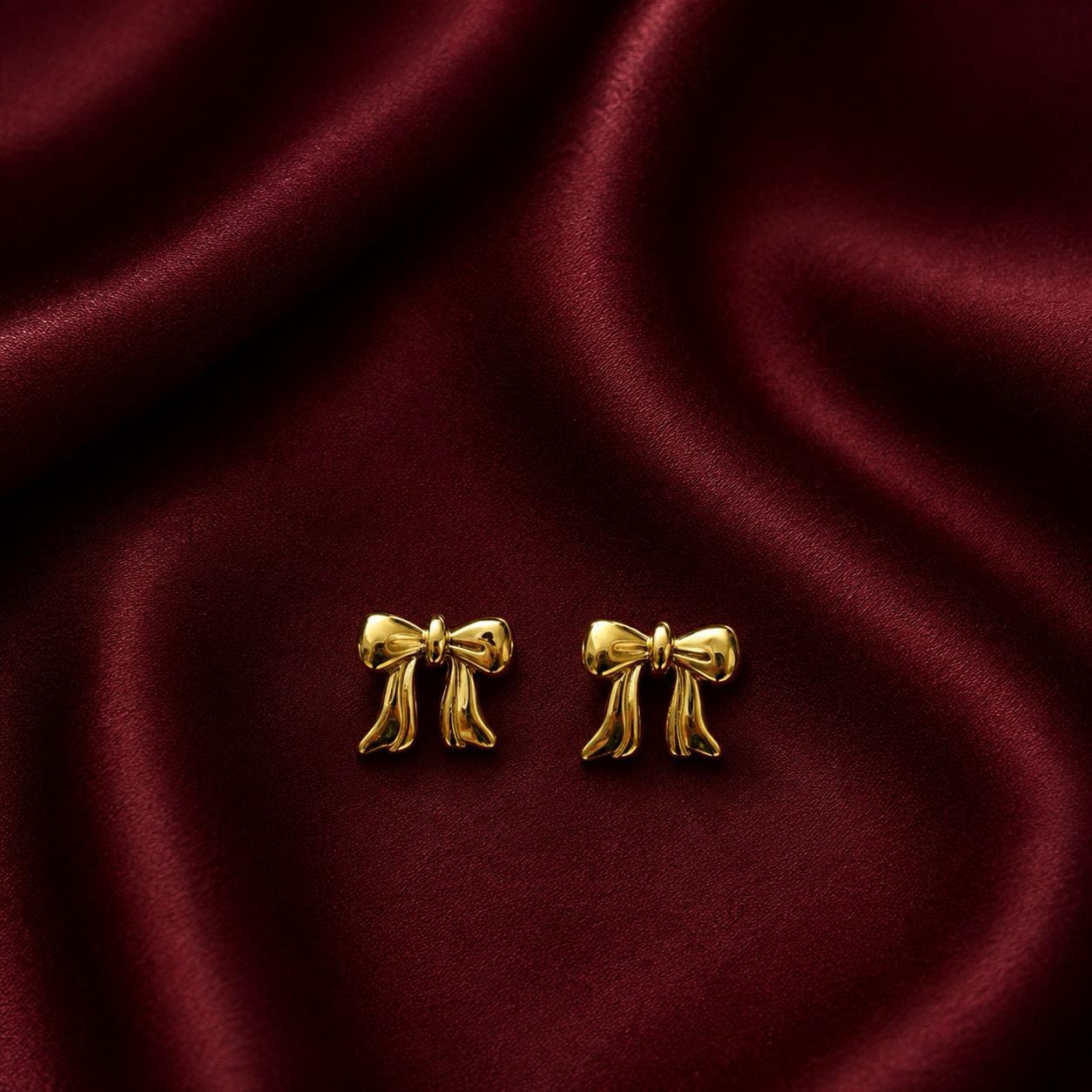 Gilded Ribbon Studs