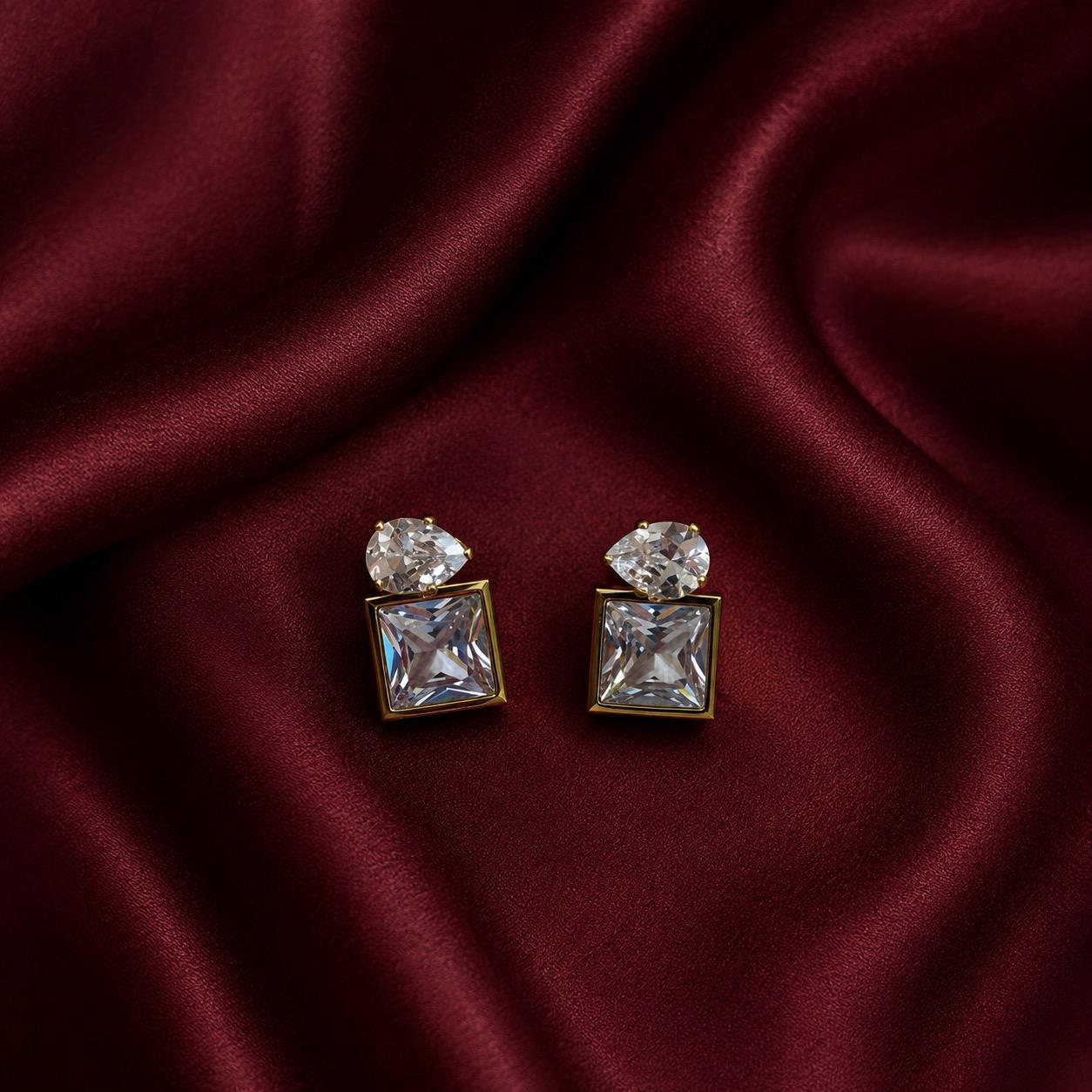 Crystal Cascade Studs
