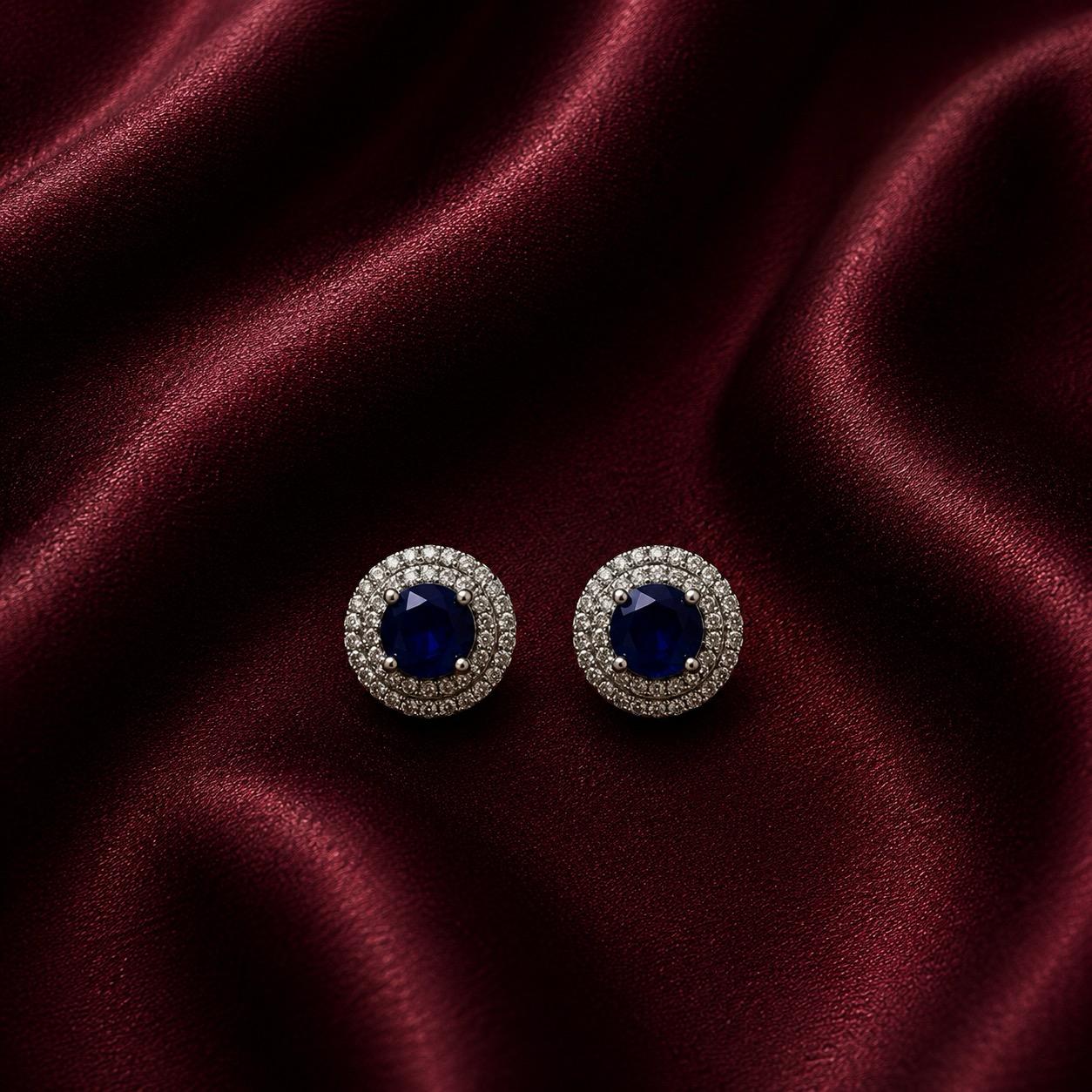 Cushion Halo Studs