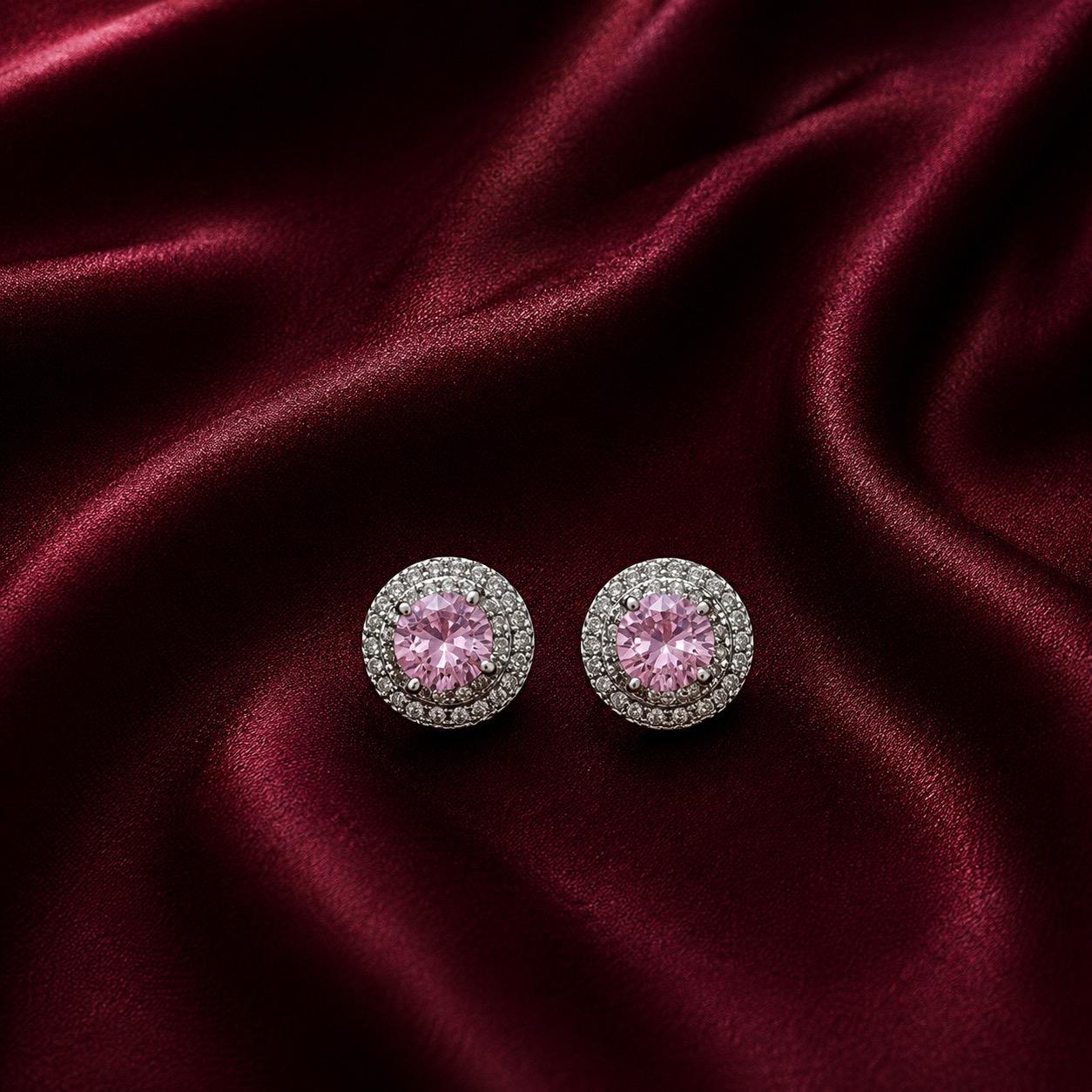 Cushion Halo Studs