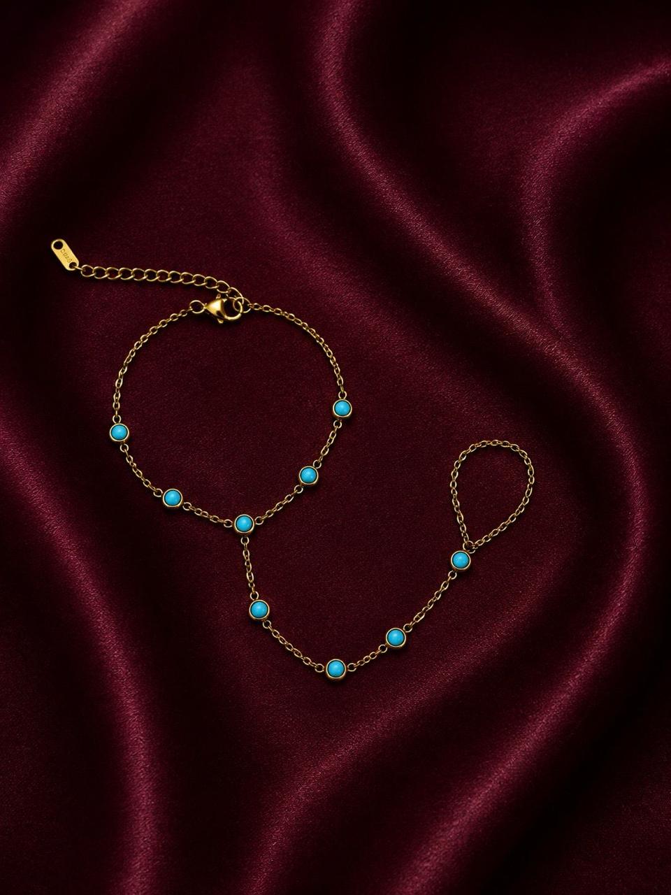 Ocean Gold Firoza Handchain